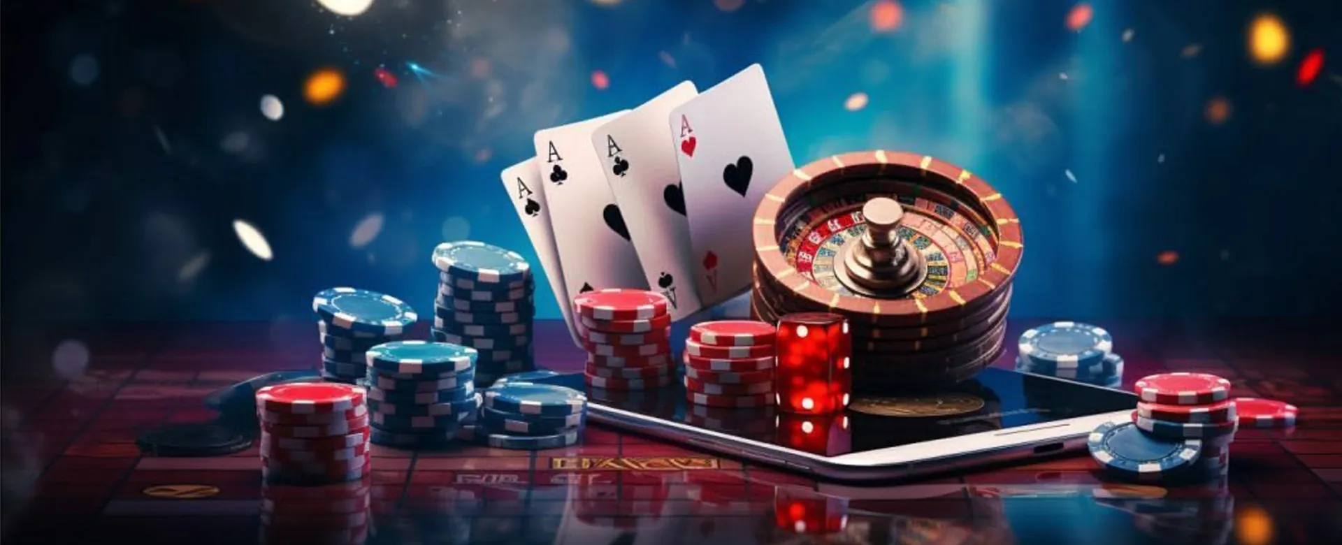 Dynamic background of online casino games and login interface